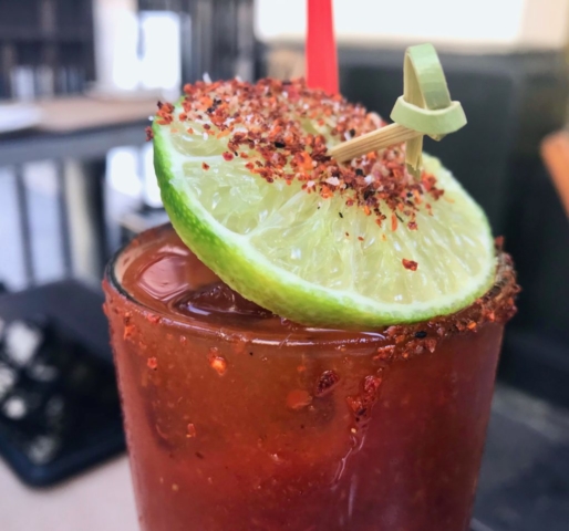 Baco Mercat harissa bloody mary at brunch