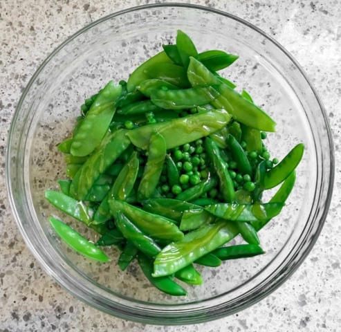 Alex Guarnaschelli The Home Cook cookbook healthy spring recipe for fresh and frozen pea salad