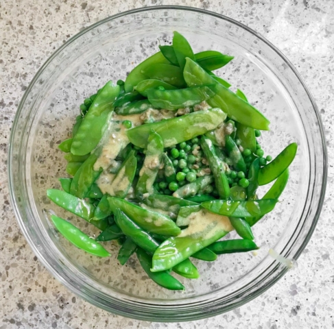 Alex Guarnaschelli The Home Cook cookbook healthy spring recipe for fresh and frozen pea salad