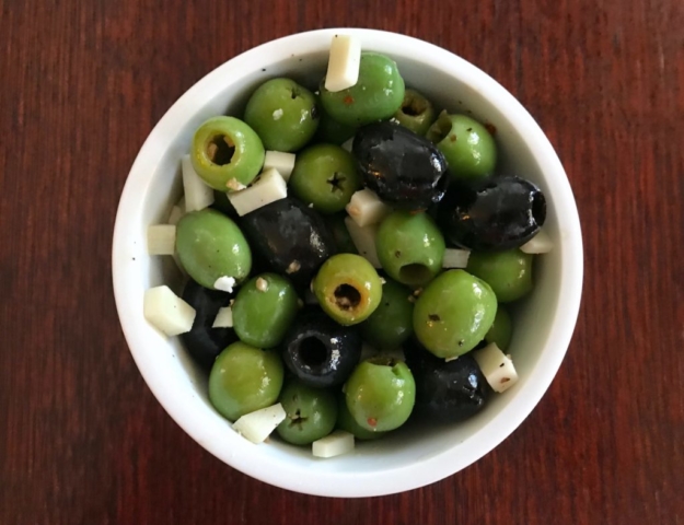 Mozza at Home cookbook recipe for marinated olives