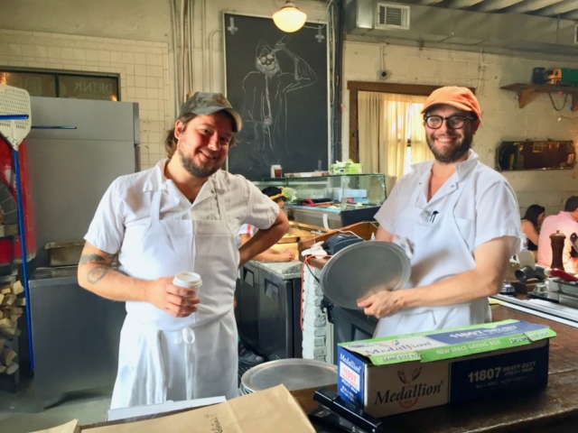 The Roberta's Cookbook pizza restaurant in Bushwick Brooklyn NYC