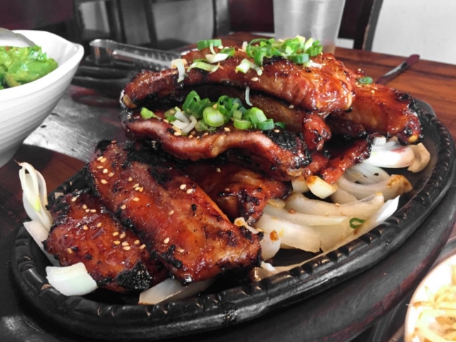 Los Angeles Koreatown Ktown restaurant Ham Ji Park pork ribs