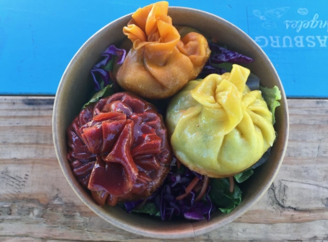 Korean dumplings mandu by Workaholic at Smorgasburg Los Angeles DTLA