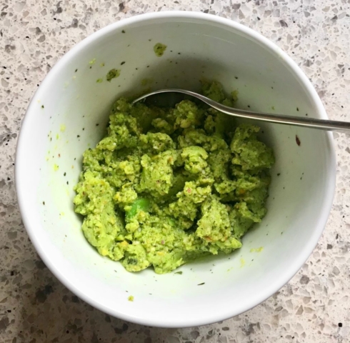 On Vegetables cookbook by Jeremy Fox recipe for whole roasted young fava beans with their pesto and pistachio