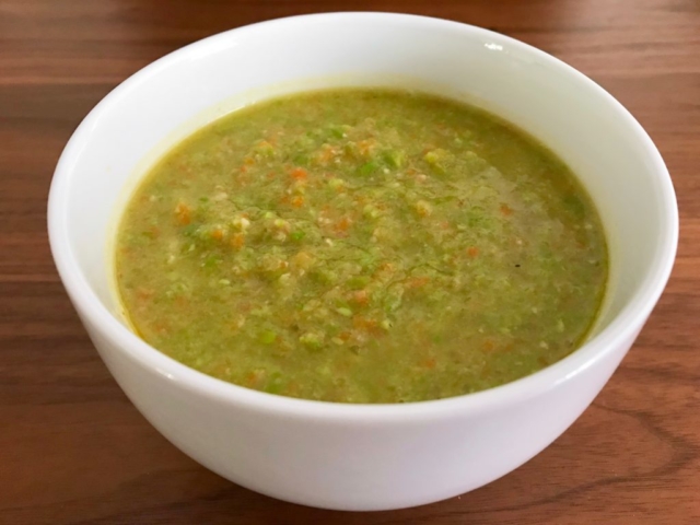 On Vegetables cookbook by Jeremy Fox recipe for split pea soup