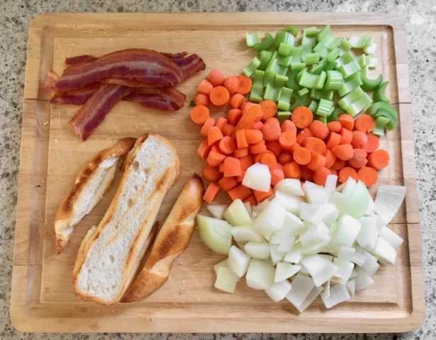 On Vegetables cookbook by Jeremy Fox recipe for split pea soup