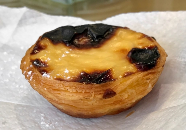 Lisbon cookbook Portugal travel egg custard tart pastel de nata from Manteigaria