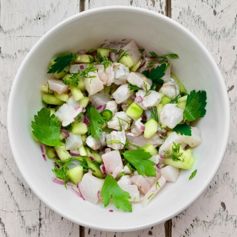 Aguachile de camaron from My Mexico City Kitchen cookbook shrimp ceviche spicy fish seafood cooking recipe fresh healthy cook food by Contramar chef Gabriela Camara